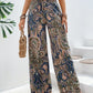 Printed Wide Leg Pants