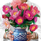 FreshCut Paper LLC - Peony Paradise (8 Pop-up Greeting Cards)