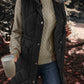 Pocketed Zipper and Button Vest Coat