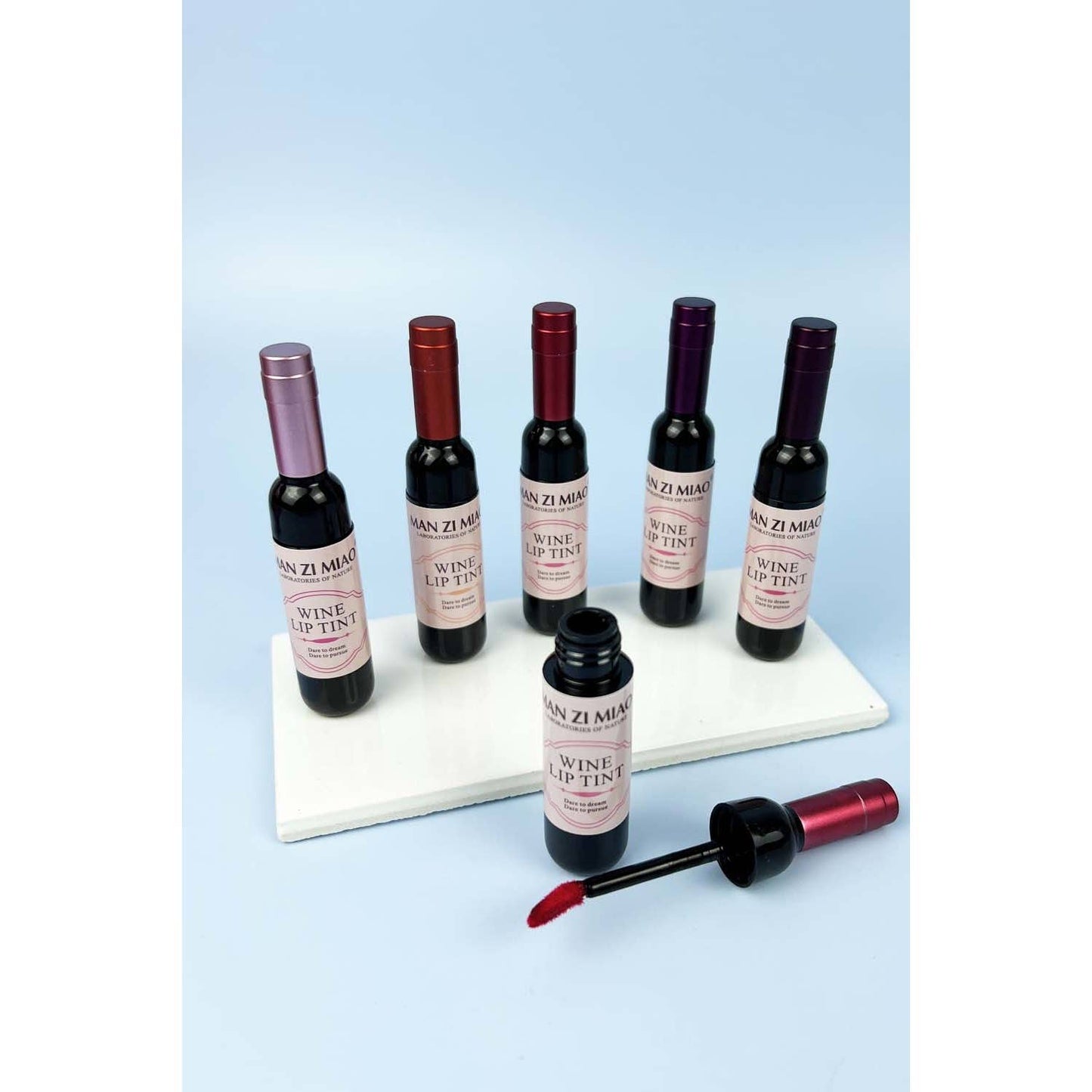 JHP Collection - MINI WINE BOTTLE  LONG LASTING WATERPROOF  LIP TINT: ASSORTED / ONE