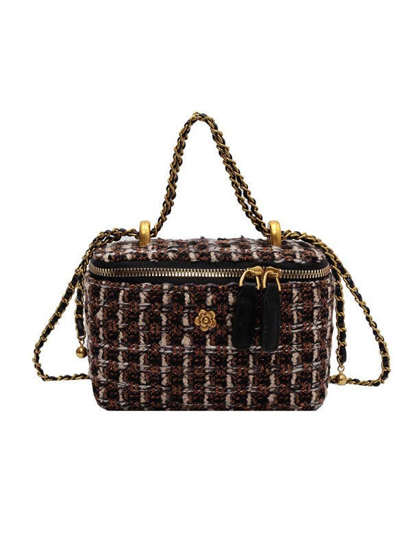 UZ Wholesale Store - Chains Geometric Zipper Crossbody Bags Bags Accessories Bags: PINK / LARGE SIZE