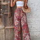 Printed Wide Leg Pants