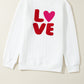 White Merry and Bright Quilted Sweatshirt