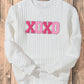 White Merry and Bright Quilted Sweatshirt