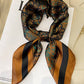 U.Z. Scarf Coffee, Black, & Green