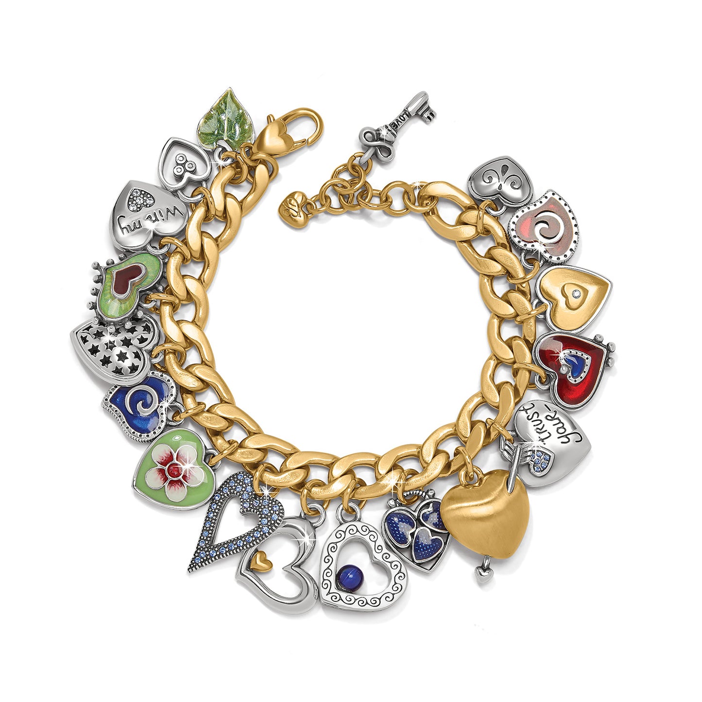 Brighton One Heart Charm Bracelet