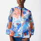 Joseph Ribkoff Face Print Organza Swing Jacket