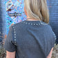 CHARCOAL- Starry Stud Tee