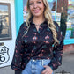 Rodeo Sweetheart Silky Button Up