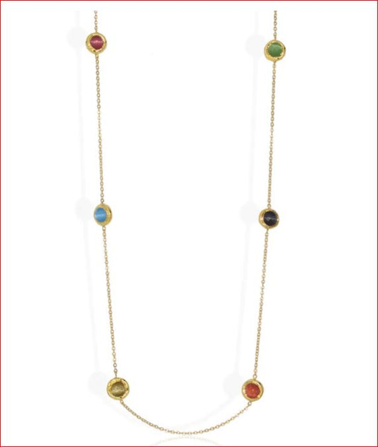 Karine Sultan Multi Color Bead Necklace