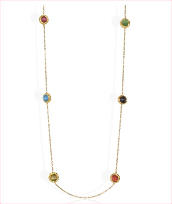 Karine Sultan Multi Color Bead Necklace