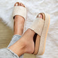 Footbed Platform Slide Sandals