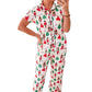 White Christmas Tree Nutcracker Shirt & Pants Pajama Set