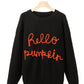 Flamingo Hello Pumpkin Graphic Sweater