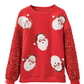 Moonlight Jade Sequined Santa Claus Christmas Sweatshirt