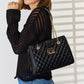 David Jones Quilted PU Leather Handbag