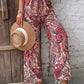 Printed Wide Leg Pants