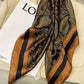 U.Z. Scarf Coffee, Black, & Green