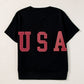 USA Notched Short Sleeve T-Shirt