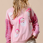 Moonlight Jade Sequined Santa Claus Christmas Sweatshirt