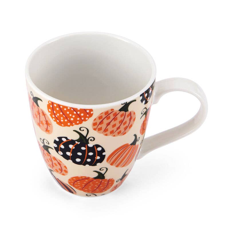 Fitz and Floyd® Mikasa® Pfaltzgraff® - Pfaltzgraff 18Oz  Mug Hw Pumpkin Prnt Open Stock: Porcelain / English