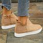 Camel High Top Slip-on Casual Sneakers