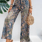 Printed Wide Leg Pants