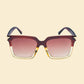Powder Design inc - Luxe Fallon - Mahogany/Nude Sunglasses