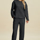 Double Take Full Size Texture Round Neck Long Sleeve Top and Pants Set