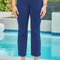 Dear Scarlett - Magic High Slim Straight Pants MDS-STRAIGHT: NAVY / L