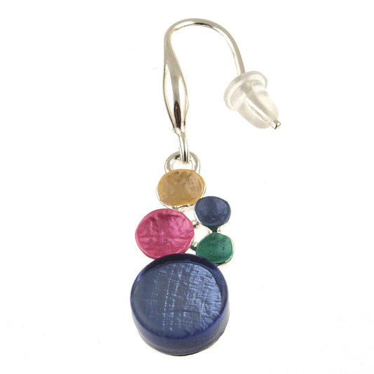 Origin Jewelry - Multi Dot Earring, Two-Tone Shell & Resin: Colorful