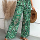 Printed Wide Leg Pants