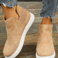 Camel High Top Slip-on Casual Sneakers