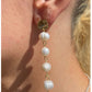 Karine Sultan Fresh Water Pearl/Gold Accent Drop Earrings