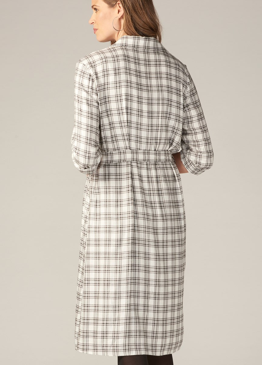 Classic Plaid Shirt Dress by Charlie Paige