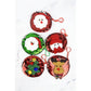 JHP Collection - ROUND SHAPED CHRISTMAS THEME SEQUINS COIN PRUSE KEYCHAIN: ASSORTED / ONE