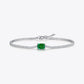 1 Carat Lab-Grown Emerald Bracelet