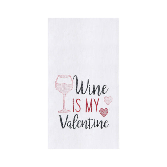 C&F Home - Valentine'S Day Wine Is My Valentine Towel
