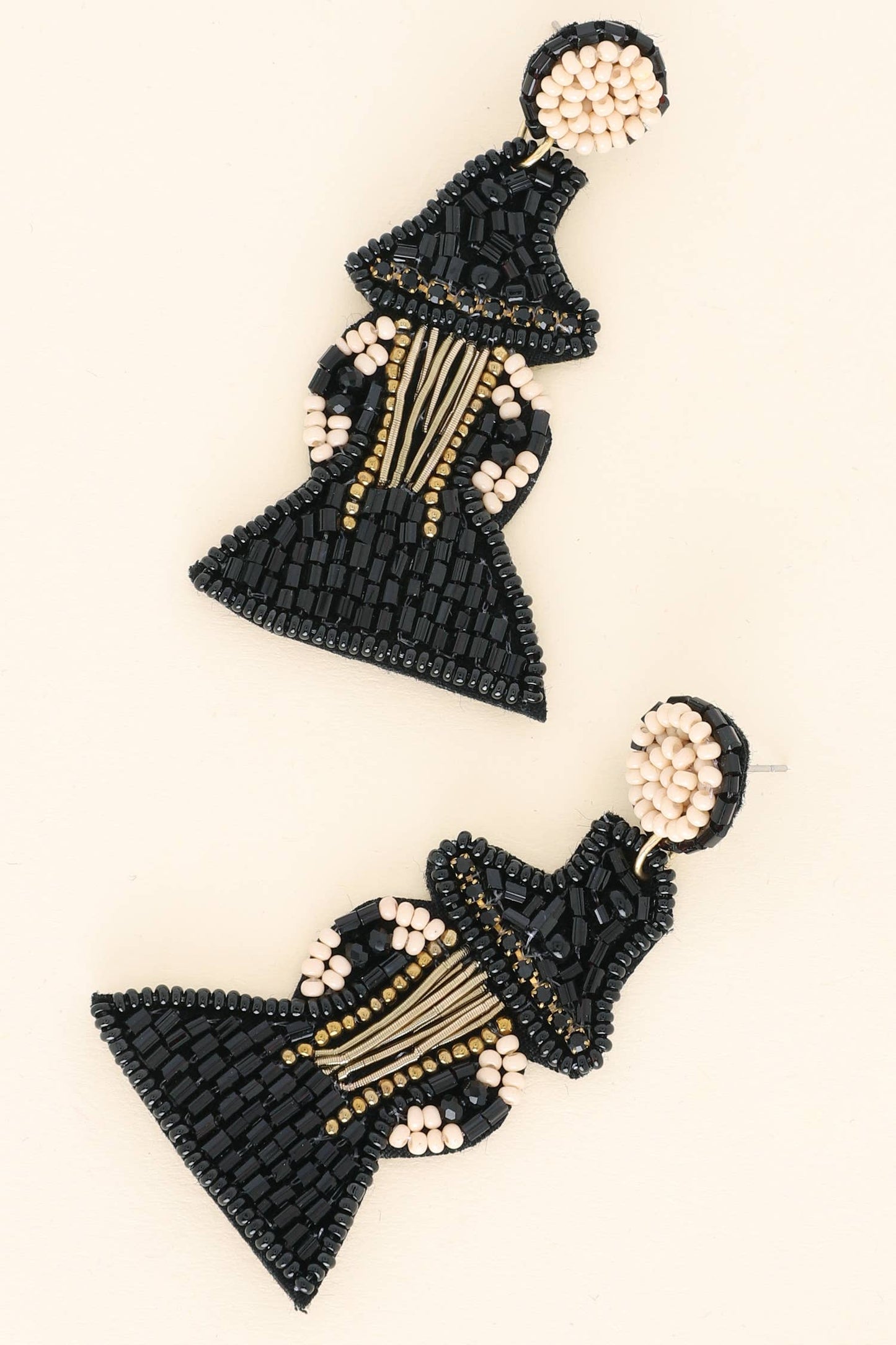 SP Sophia Collection - Halloween Witch Beaded Drop Earrings