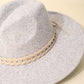 Fame Woven Together Braided Strap Fedora