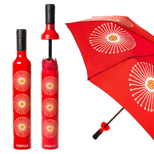 flora wine bottle umbrella